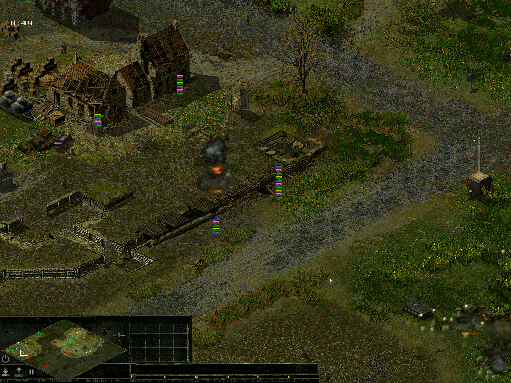 The enemy advances toward Seelow after breaching the heights